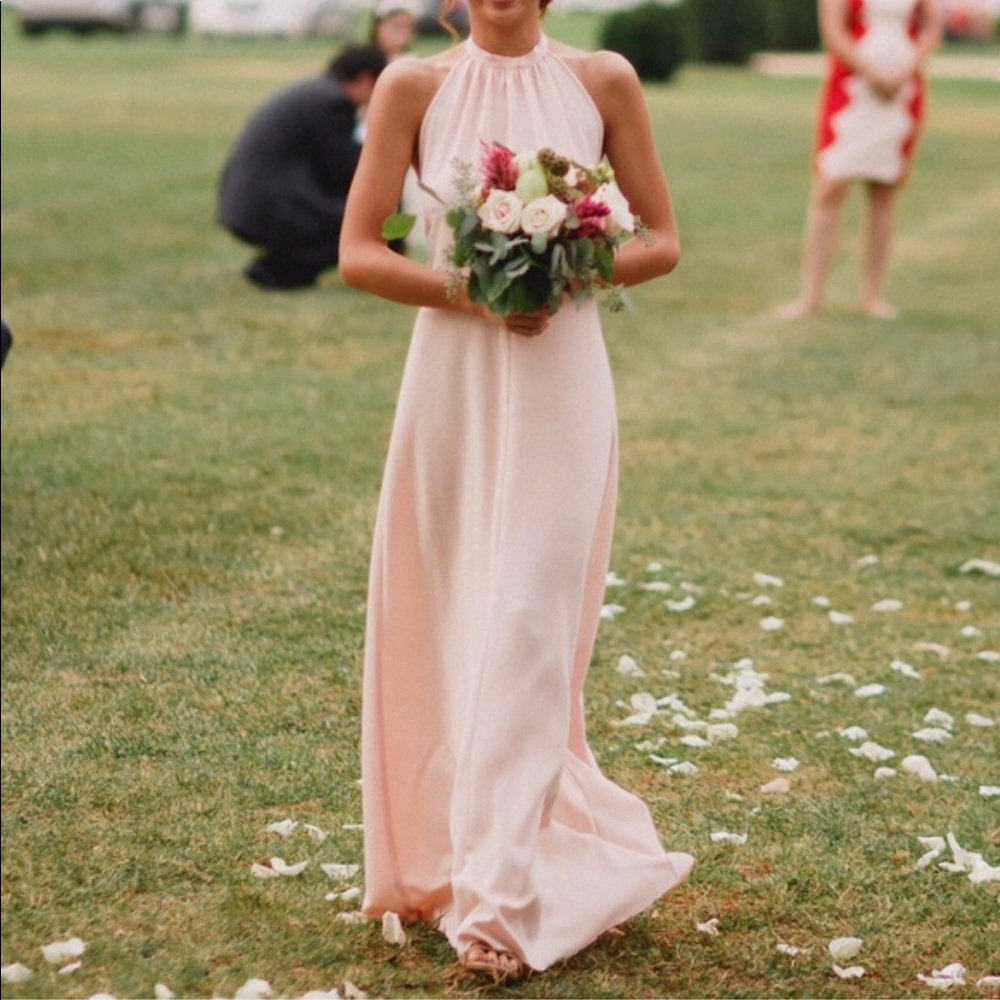 ASOS Blush Halter Dress